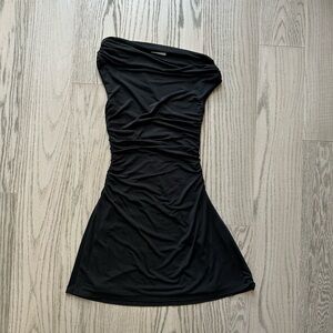 Meshki black mini dress